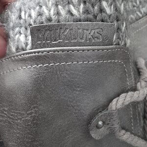 Muk Luks Gray Knit Boots